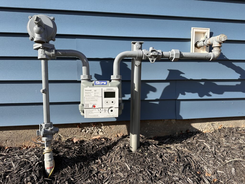 Photo of Greer CPW natural gas meter